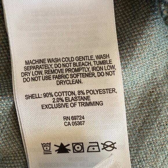 Columbia Blue Henley Women's Pullover Top Front Snaps Long Sleeves sz XL - Picture 4 of 6